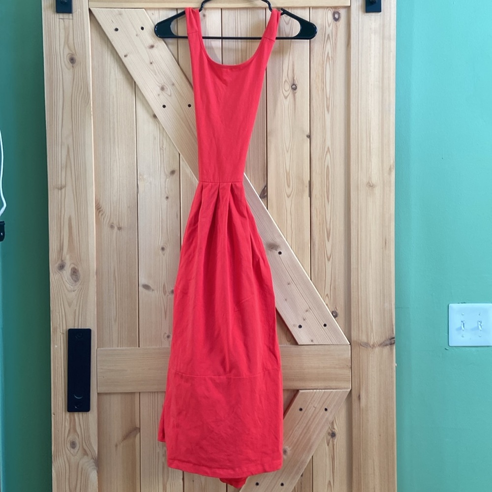 ASOS Open Back Midi Cotton Dress
